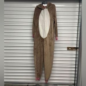 North Pole Unisex Reindeer Zip front‎ with Hoodie,